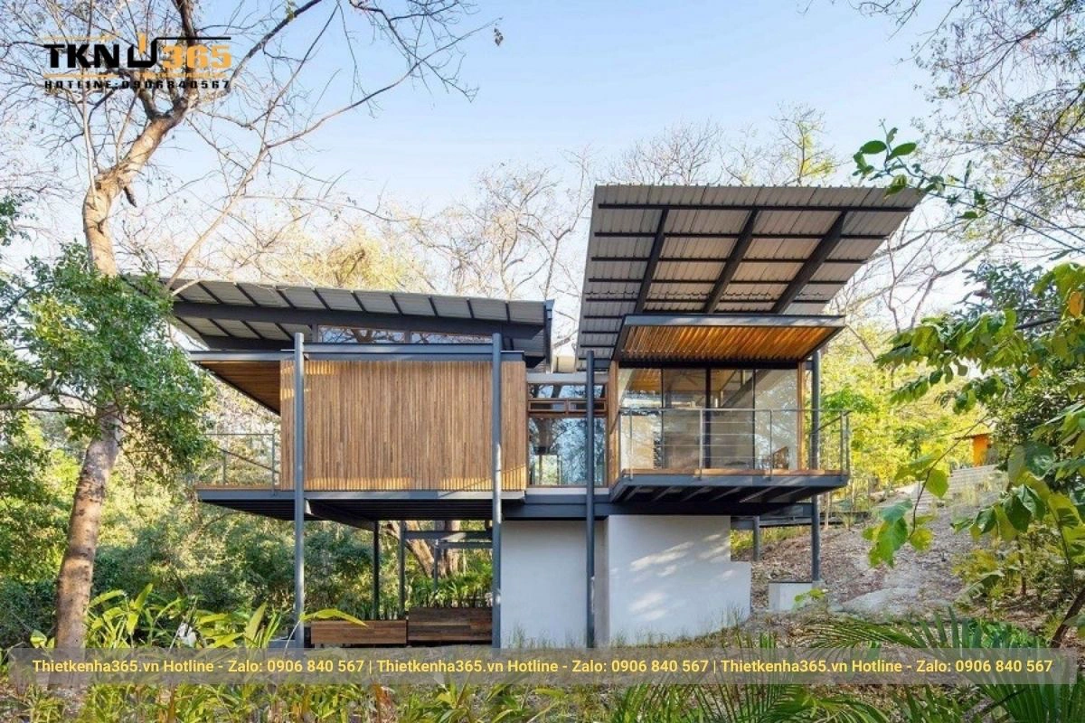 Mẫu thiết kế nhà dạng thép tiền chế