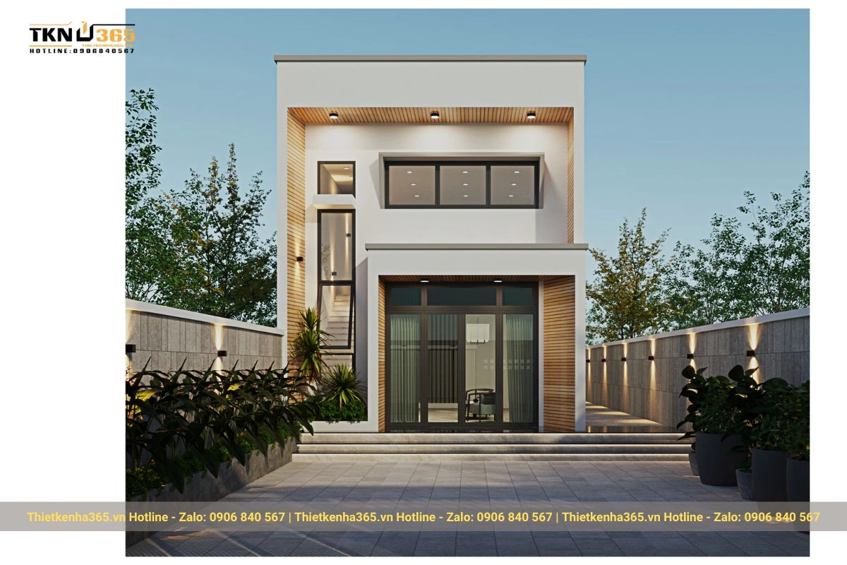 Nhà phố hiện đại 1 tầng 