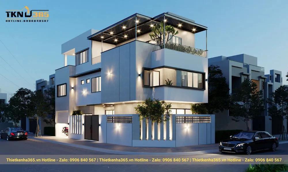 Mẫu nhà ống 2 mặt tiền