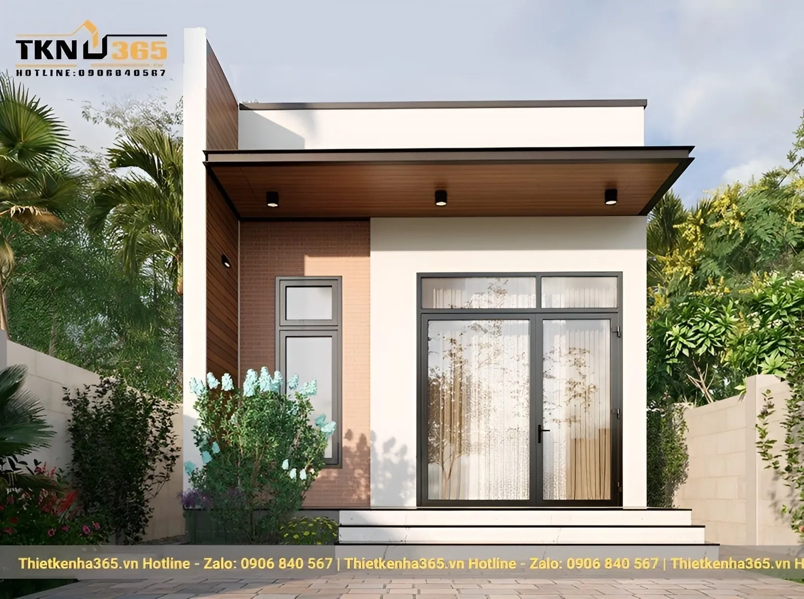 Mẫu nhà ống 1 tầng