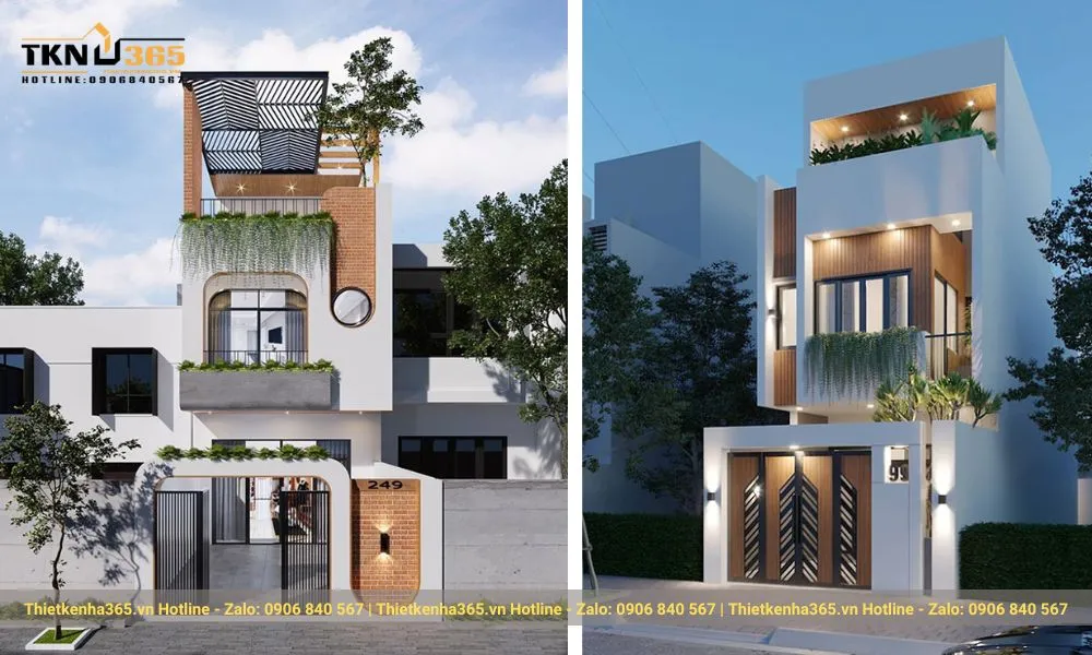 Nhà ống đẹp có tum