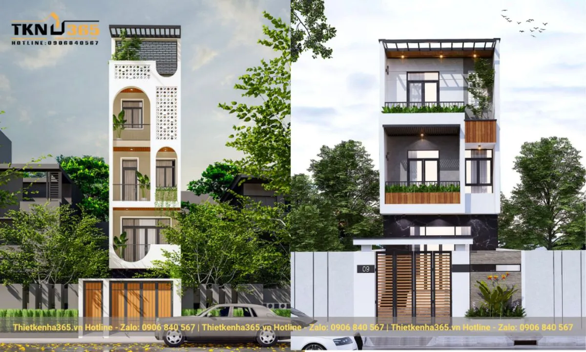 Nhà ống mái bằng