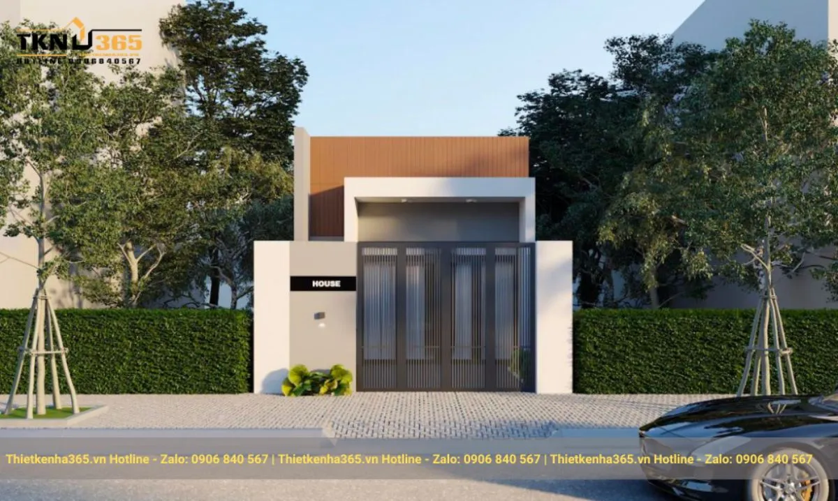 Nhà ống đẹp 1 tầng