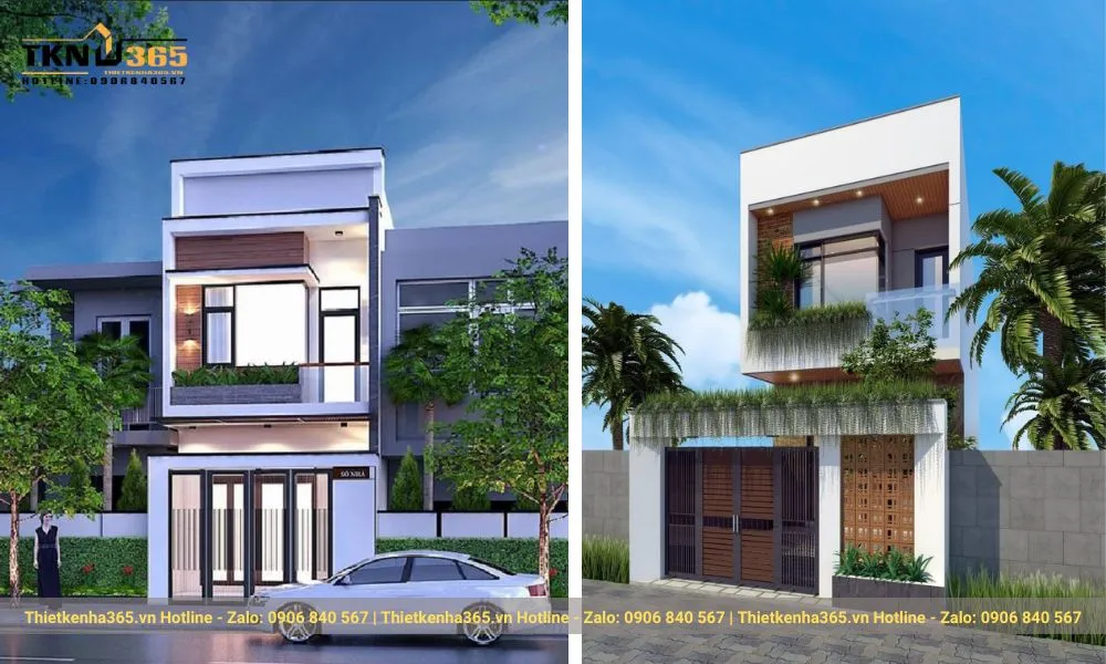 Nhà ống mái bằng