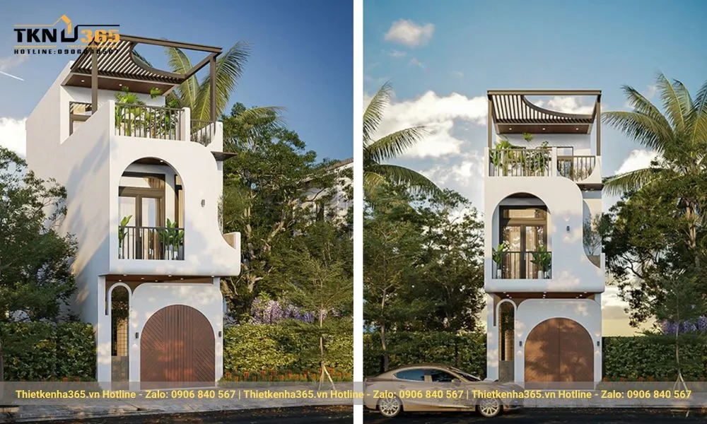 Nhà ống có tum đẹp