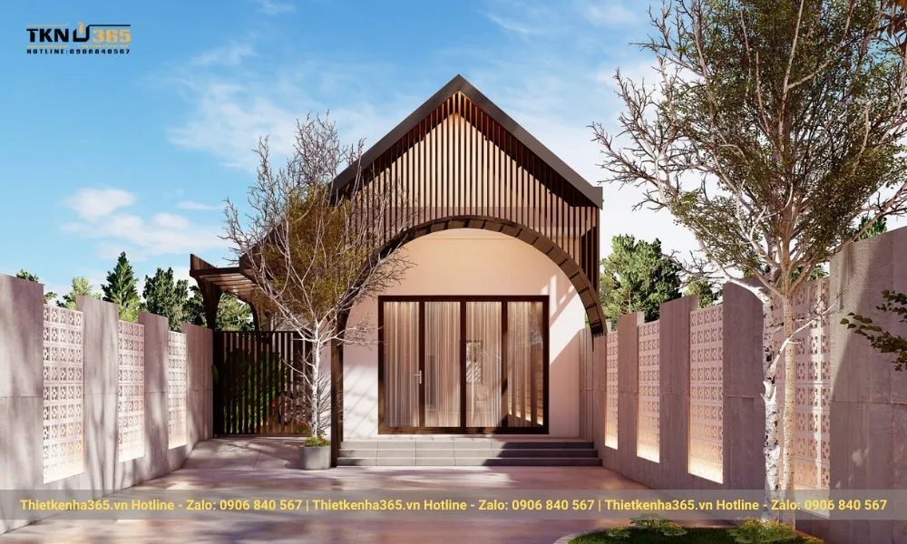 Mẫu nhà đẹp 1 tầng 50m2