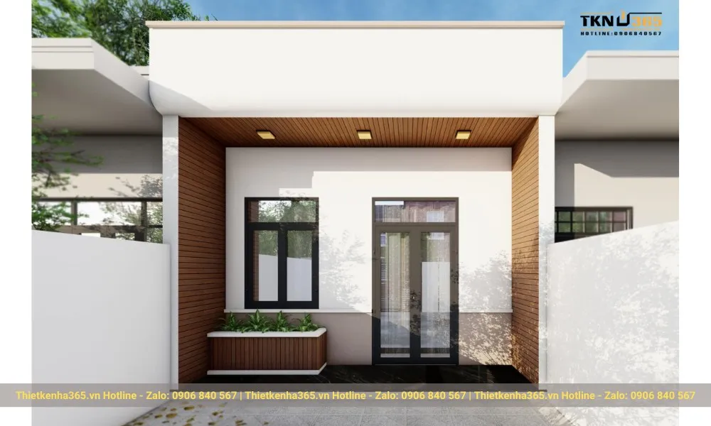 Thiết kế nhà 50m2 1 tầng