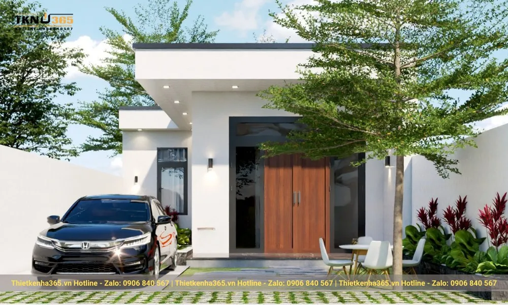 Thiết kế nhà 50m2 1 tầng
