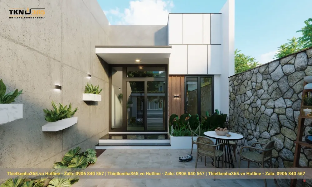 Đơn vị thiết kế nhà 1 tầng 50m2