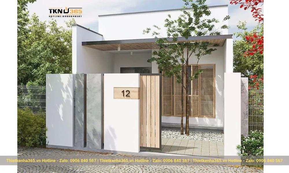 Thiết kế nhà ống 50m2 1 tầng