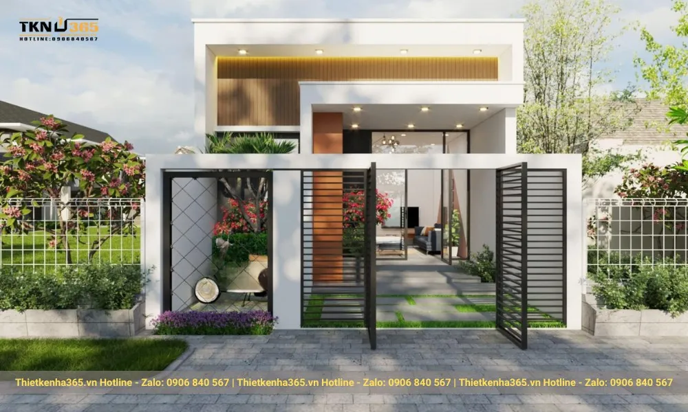 Thiết kế nhà 1 tầng 50m2
