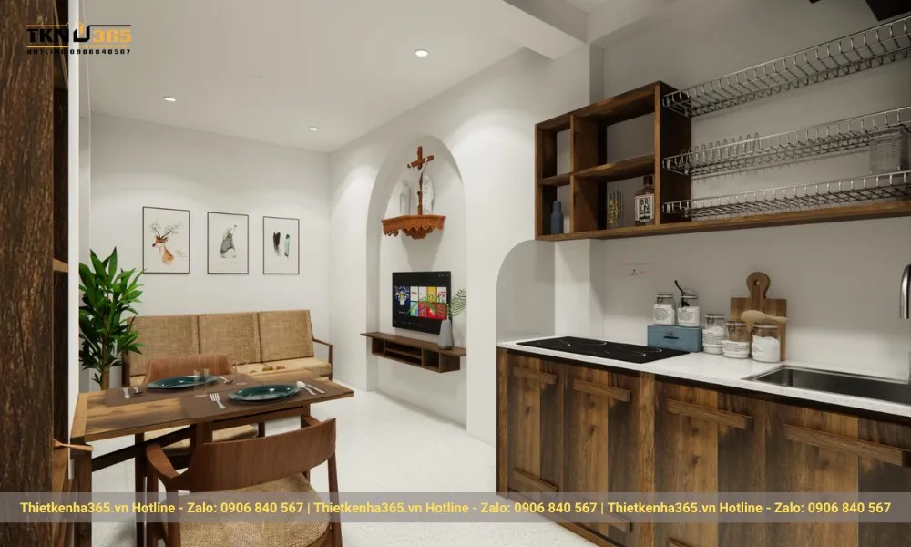 Thiết kế nhà nhỏ 25m2