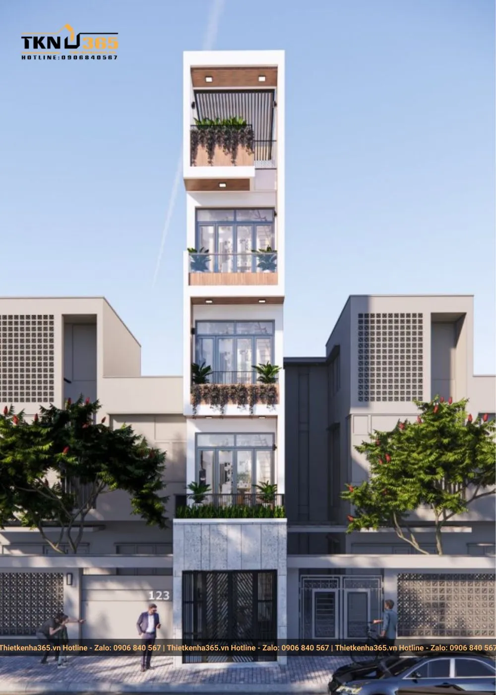 Thiết kế nhà ống 3x12m