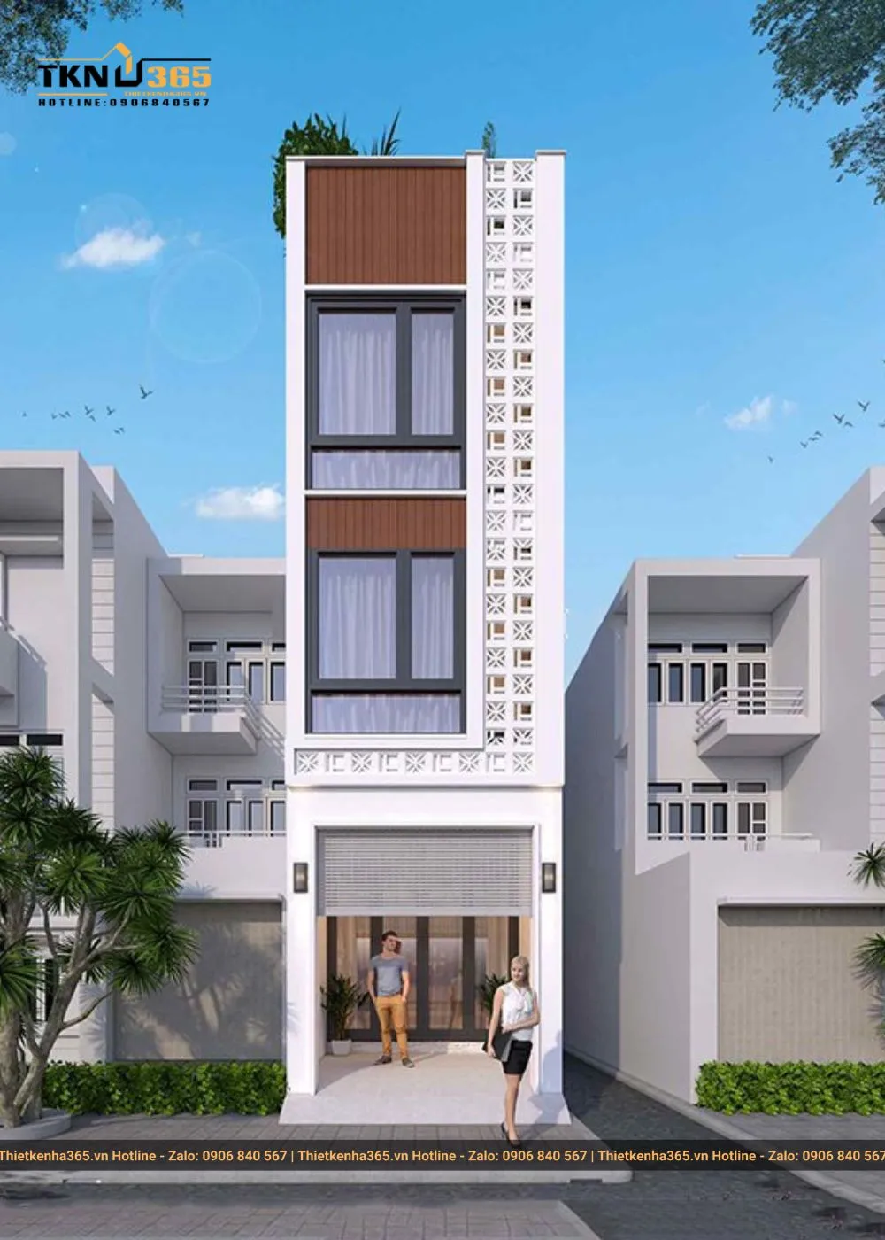 Thiết kế nhà ống 3x12m