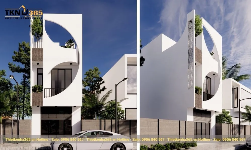 Mẫu nhà phố mặt tiền 6m
