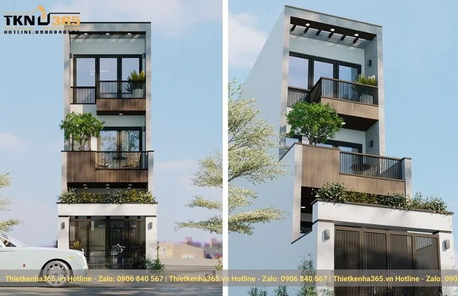 Mẫu nhà phố đẹp mặt tiền rộng 5m