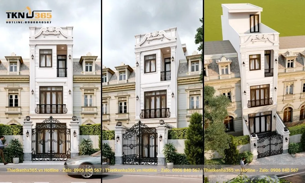 Mẫu nhà phố đẹp mặt tiền 4m