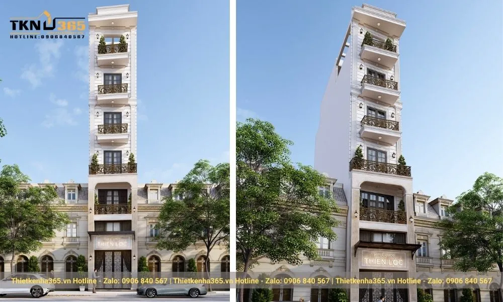 Mẫu nhà phố tân cổ điển đẹp