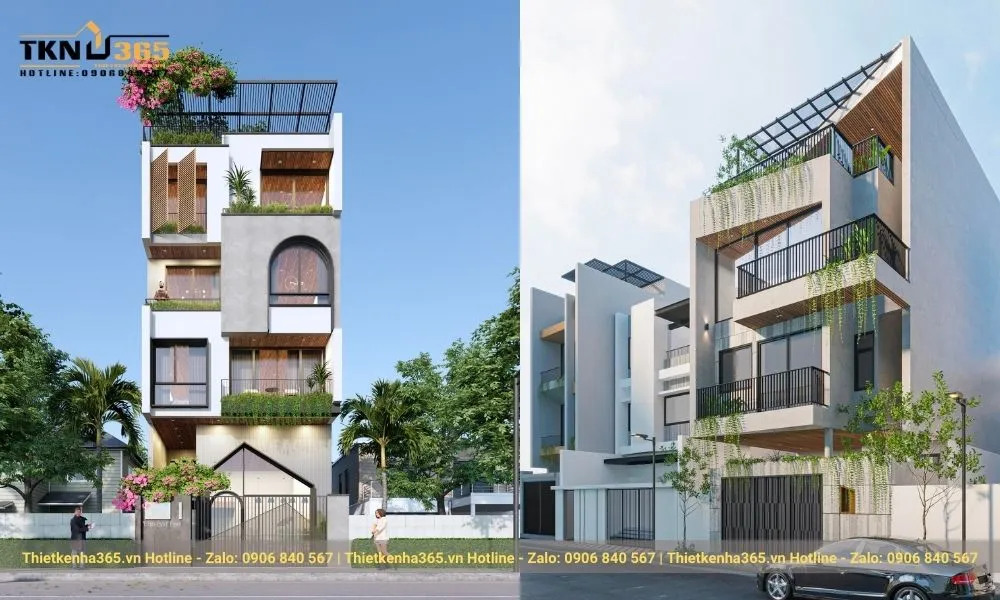Mẫu nhà phố hiện đại
