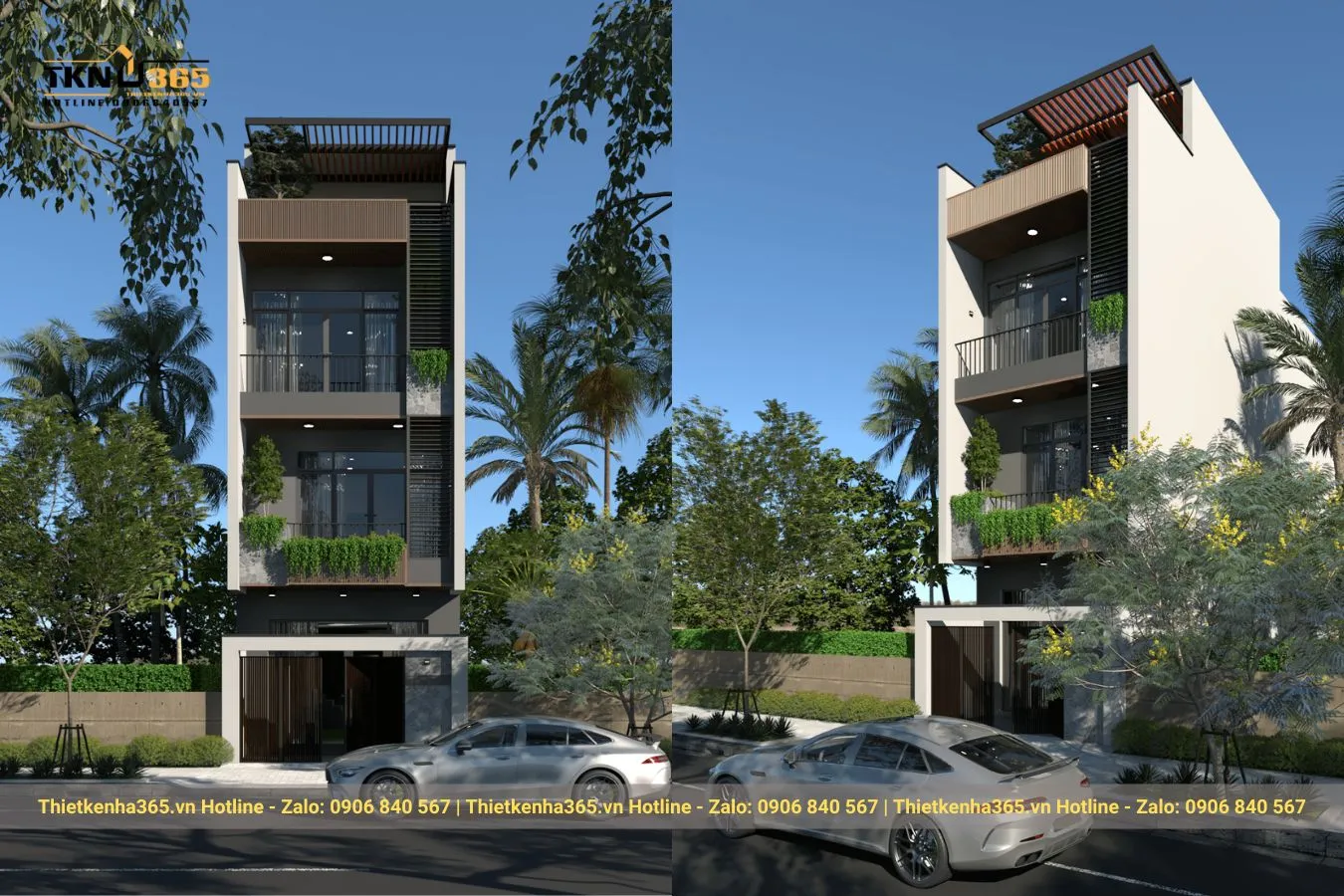 Mẫu nhà ống 3 tầng 5m