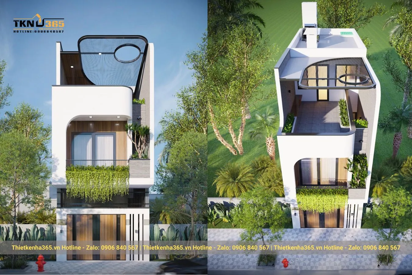 Mẫu nhà phố đẹp 3 tầng hiện đại mặt tiền 5m