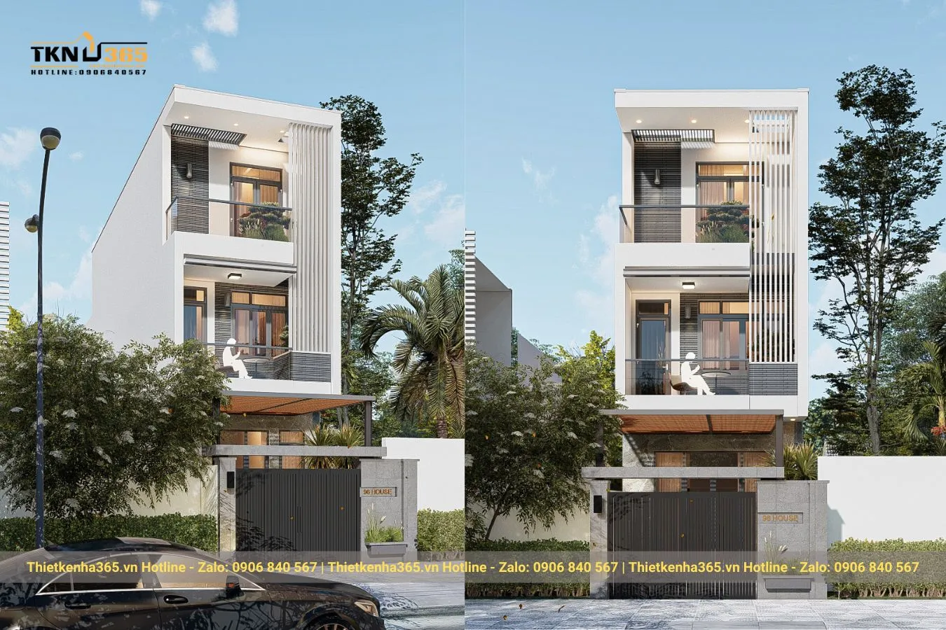 Mẫu nhà 3 tầng mặt tiền 4m