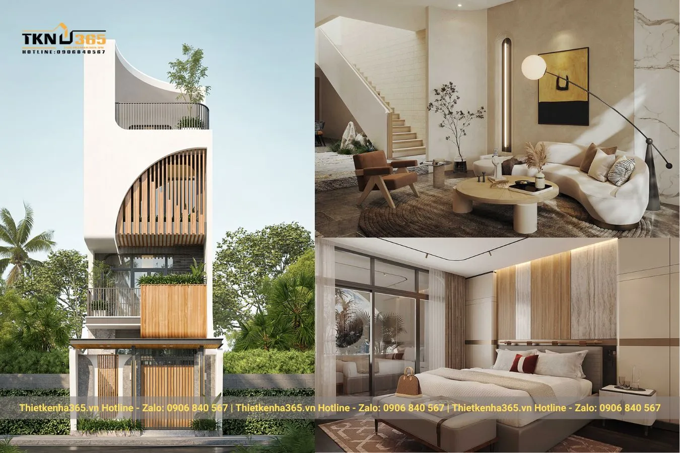 Mẫu thiết kế nhà 3 tầng 1 tum
