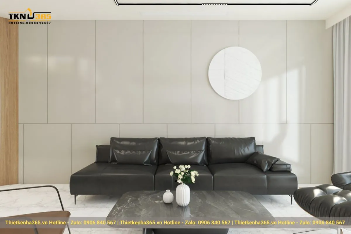 Thiết kế phòng khách nhà 65m2