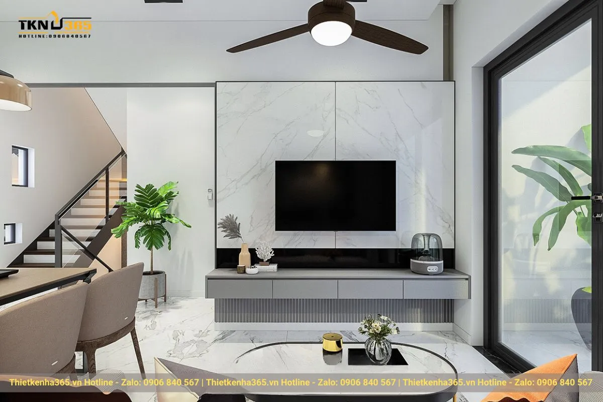 Tư vấn bố trí nội thất nhà 75m2 2 tầng