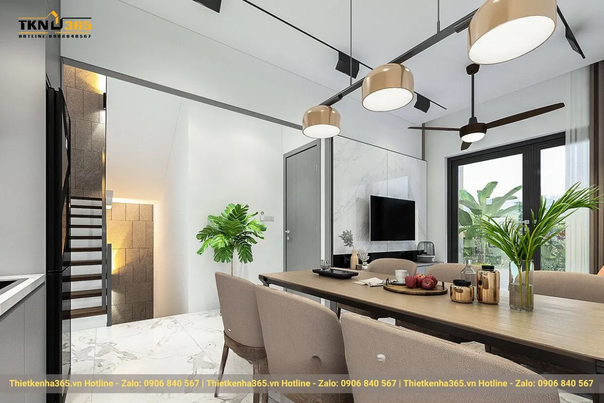 Tư vấn bố trí nội thất nhà 75m2 2 tầng