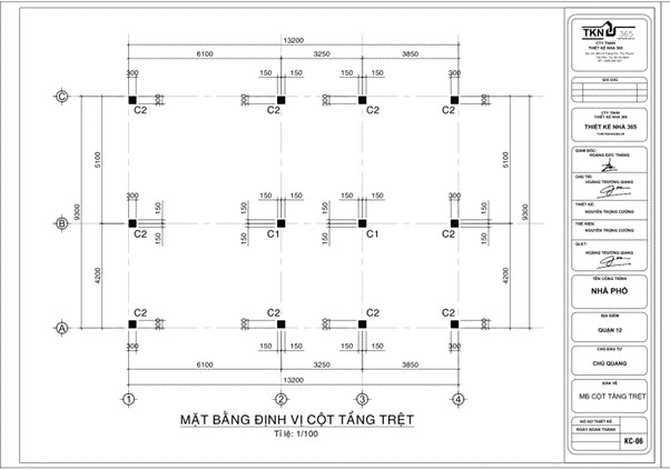 Tham khảo một số bản vẽ thiết kế nhà phố của Công ty Thiết Kế Nhà 365
