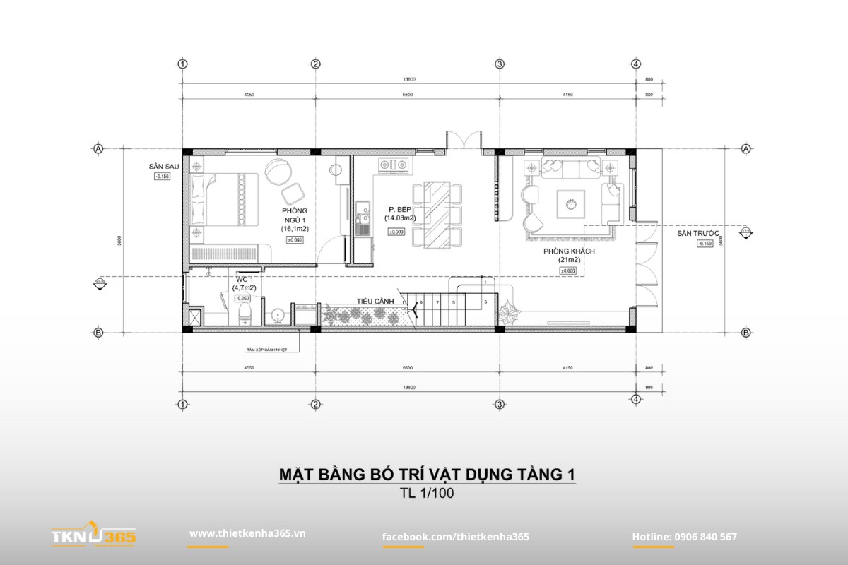 Lưu ý khi thiết kế nhà 1 trệt 1 lầu gia chủ cần biết