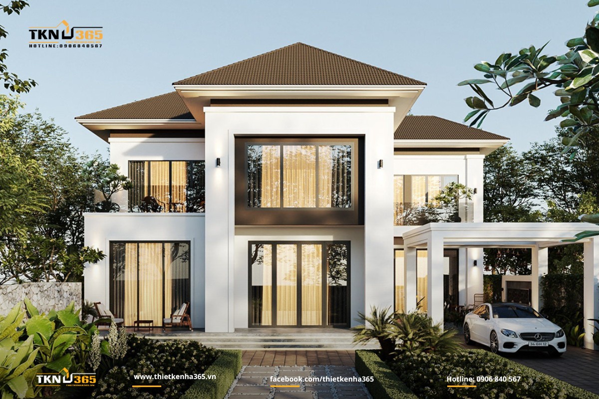 Biệt thự 1 trệt 1 lầu nghỉ dưỡng siêu đẳng cấp