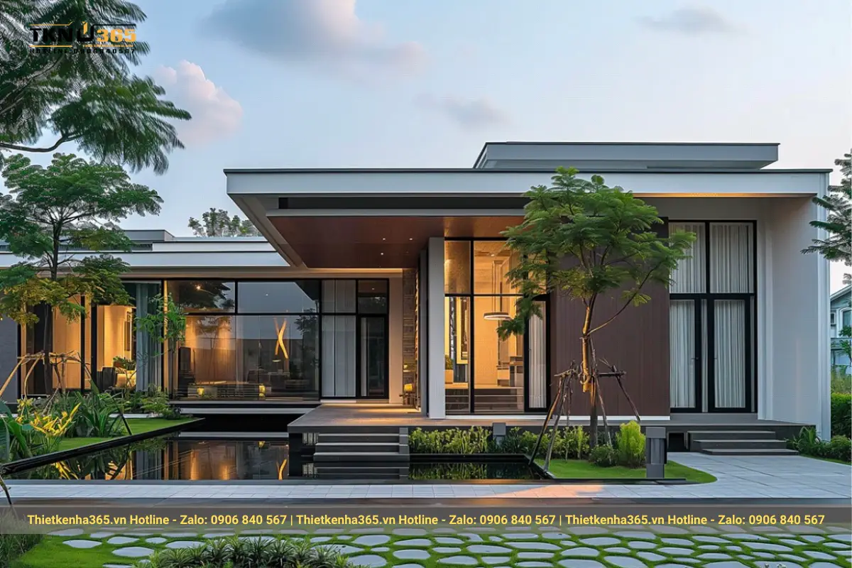 Biệt thự vườn cấp 4 có sân vườn là lựa chọn phổ biến nhờ không gian sống tiện nghi và gần gũi thiên nhiên.