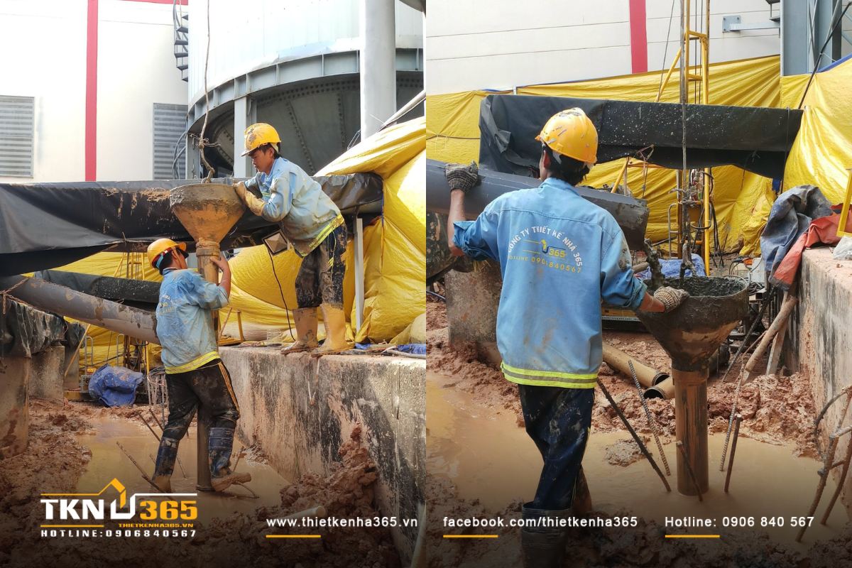 Cọc khoan nhồi giúp gia cố nền nhà ổn định, chắc chắn hơn