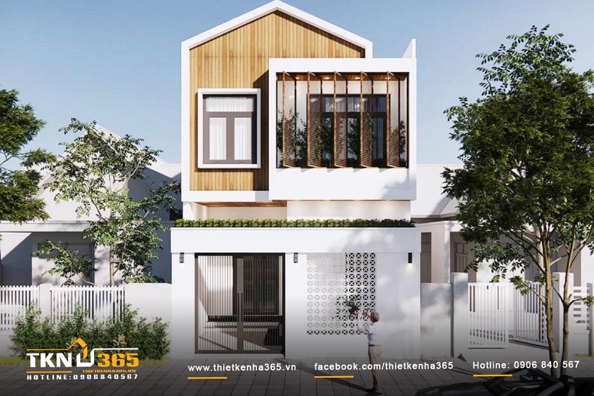 Mẫu nhà phố với thiết kế tối giản, 2 phòng ngủ tiện nghi