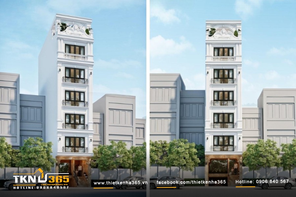 Mặt tiền cuốn hút với thiết kế đơn giản, nhưng đầy ấn tượng