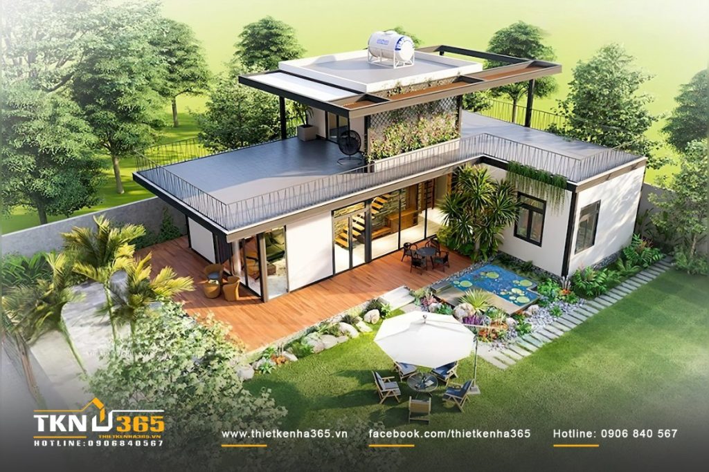 Biệt thự 13.5x25m chị Giang Bù Đốp