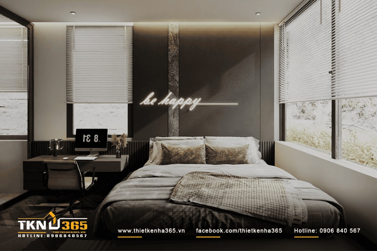 Ph&ograve;ng ngủ Master mang đến kh&ocirc;ng gian rộng r&atilde;i v&agrave; dễ chịu