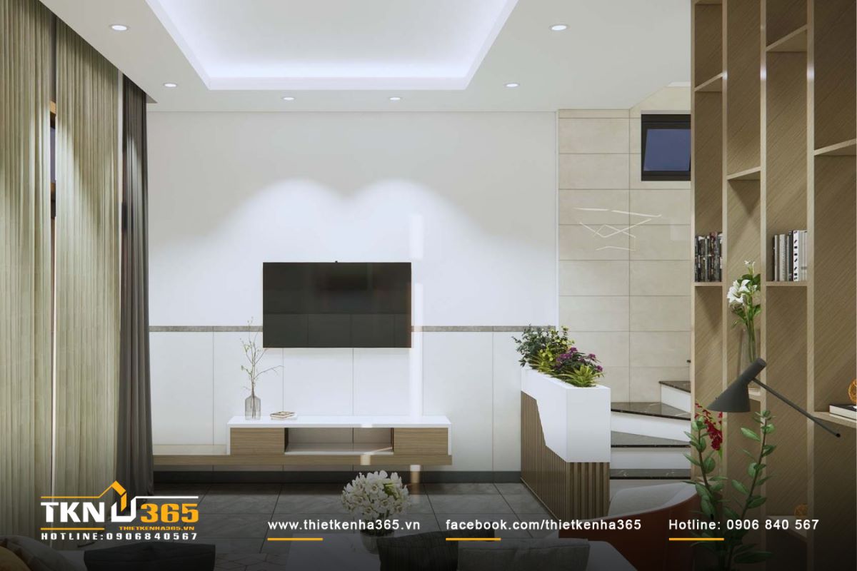 Kh&ocirc;ng gian ph&ograve;ng kh&aacute;ch đơn giản nhưng tinh tế, mang đến sự thoải m&aacute;i v&agrave; ấm c&uacute;ng