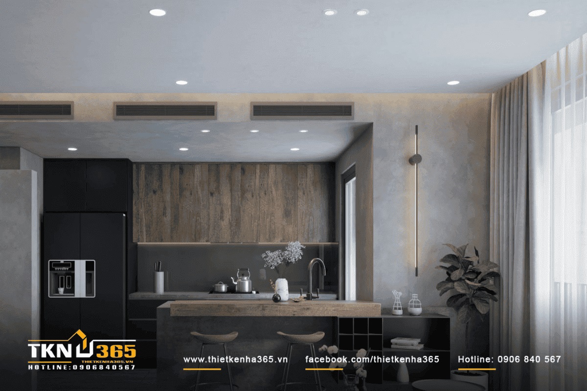 Ph&ograve;ng bếp đầy đủ c&ocirc;ng năng, đ&oacute;n &aacute;nh s&aacute;ng tự nhi&ecirc;n