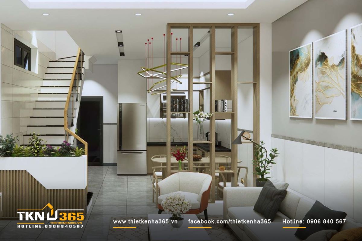 Ng&ocirc;i nh&agrave; c&oacute; tone m&agrave;u trung t&iacute;nh như trắng, be hay m&agrave;u gỗ