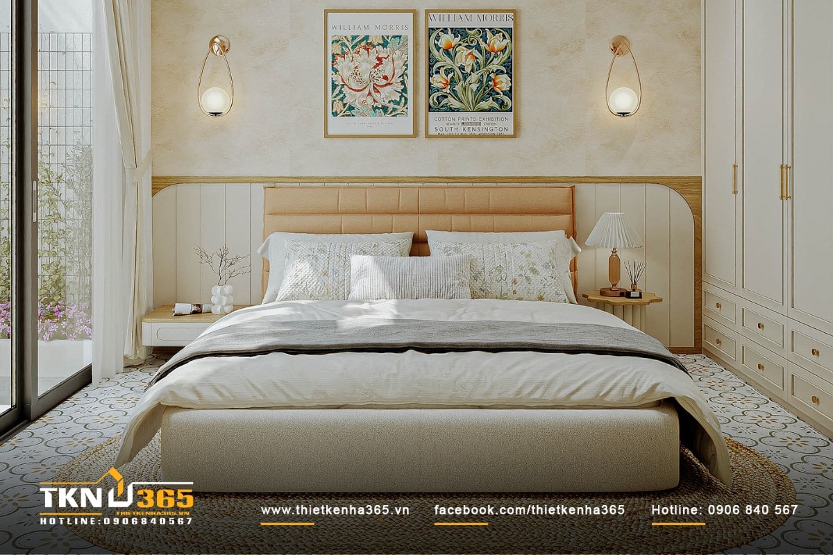 Thiết kế nội thất cho ph&ograve;ng ngủ tập trung v&agrave;o sự &ecirc;m &aacute;i v&agrave; tiện lợi