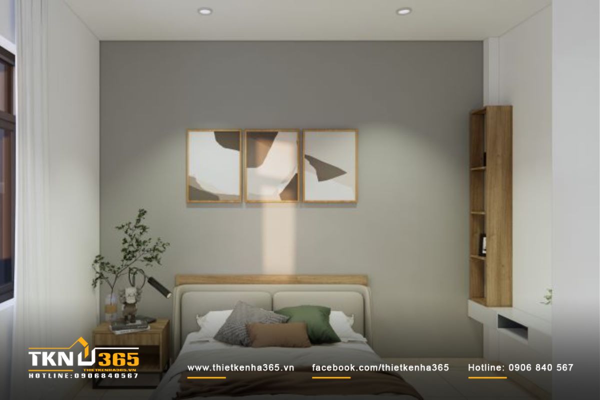 Ph&ograve;ng ngủ nhẹ nh&agrave;ng, tối giản, nơi thư gi&atilde;n l&yacute; tưởng sau mỗi ng&agrave;y d&agrave;i