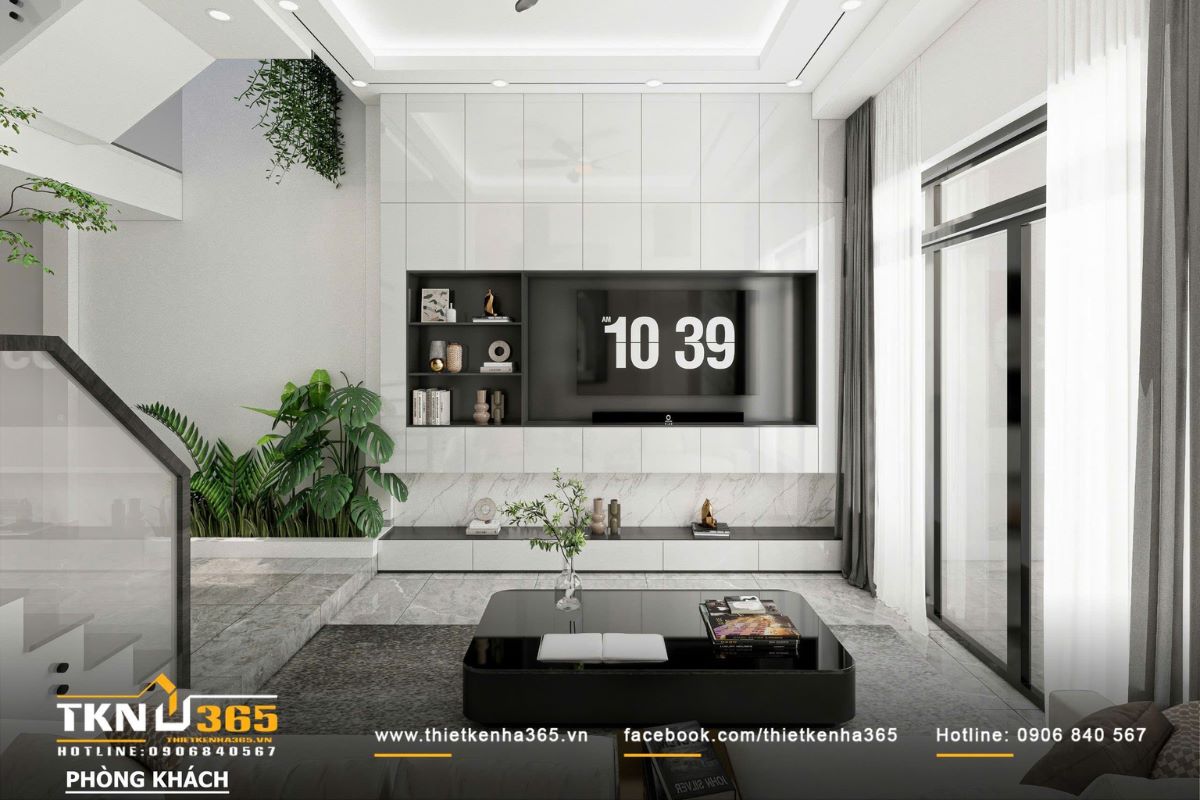 Ph&ograve;ng kh&aacute;ch rộng r&atilde;i, thiết kế tinh tế, mang lại cảm gi&aacute;c ch&agrave;o đ&oacute;n cho mọi người