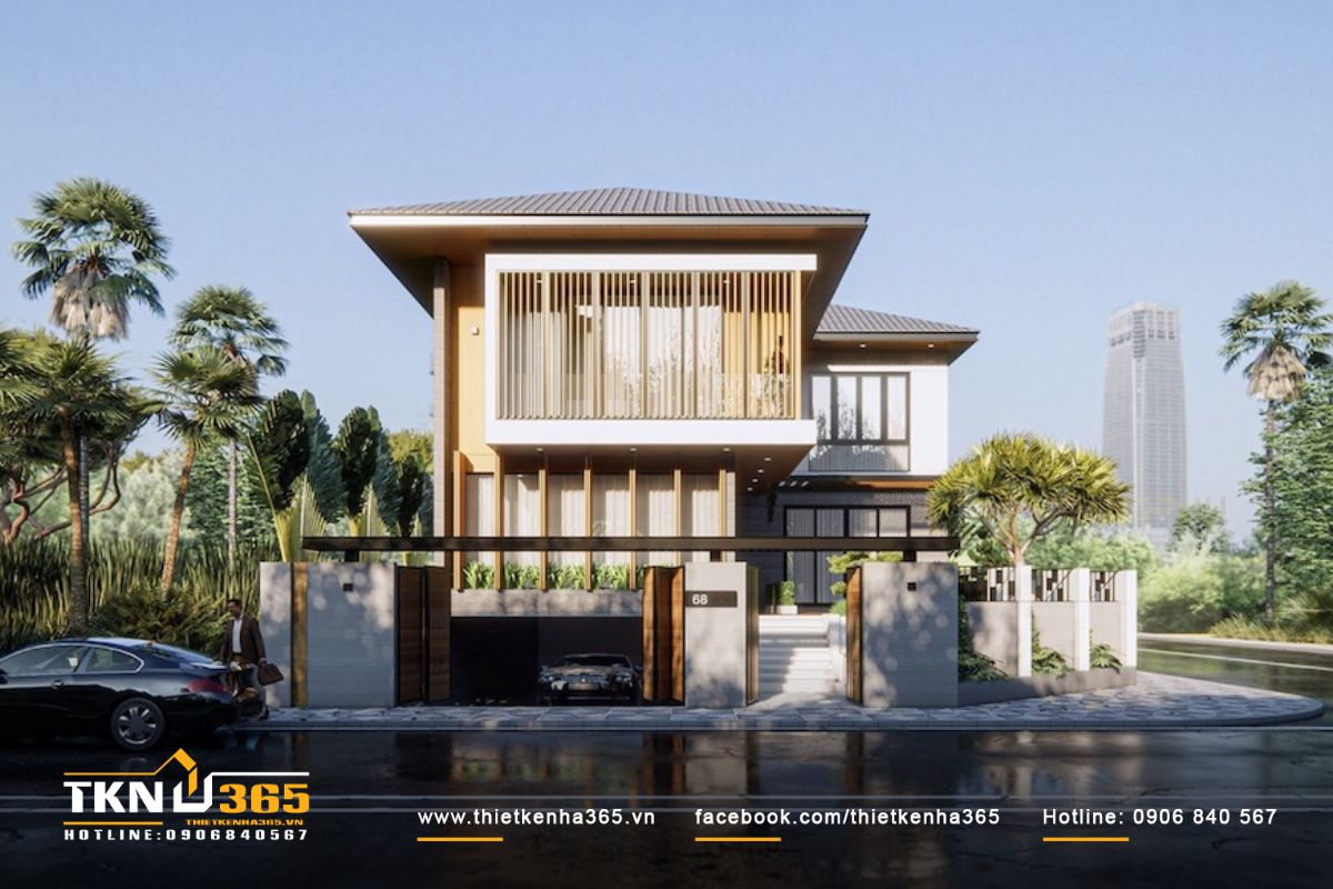 Biệt thự s&acirc;n vườn 300m2 c&oacute; 2 tầng rộng v&agrave; tho&aacute;ng m&aacute;t