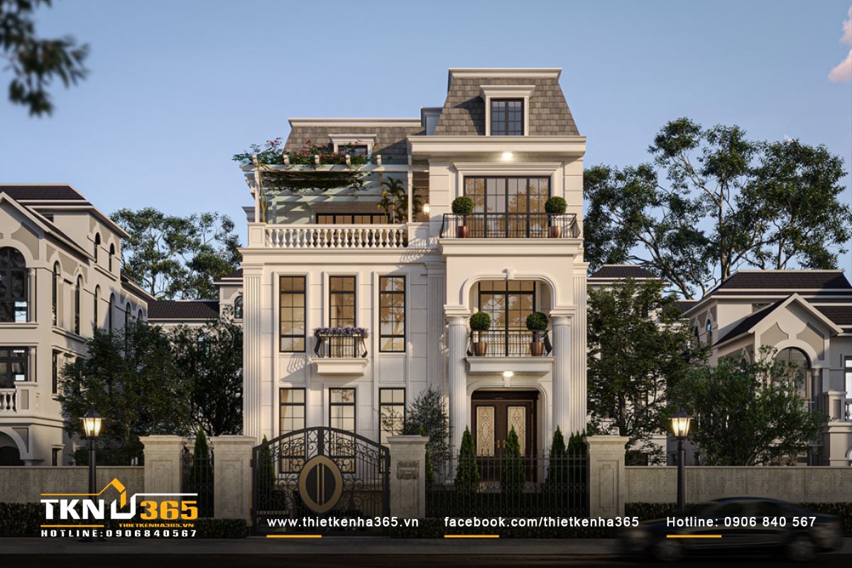 Biệt thự s&acirc;n vườn 300m2 với 3 tầng rộng lớn c&oacute; nhiều kh&ocirc;ng gian để gia chủ bố tr&iacute; c&aacute;c ph&ograve;ng tiện &iacute;ch kh&aacute;c