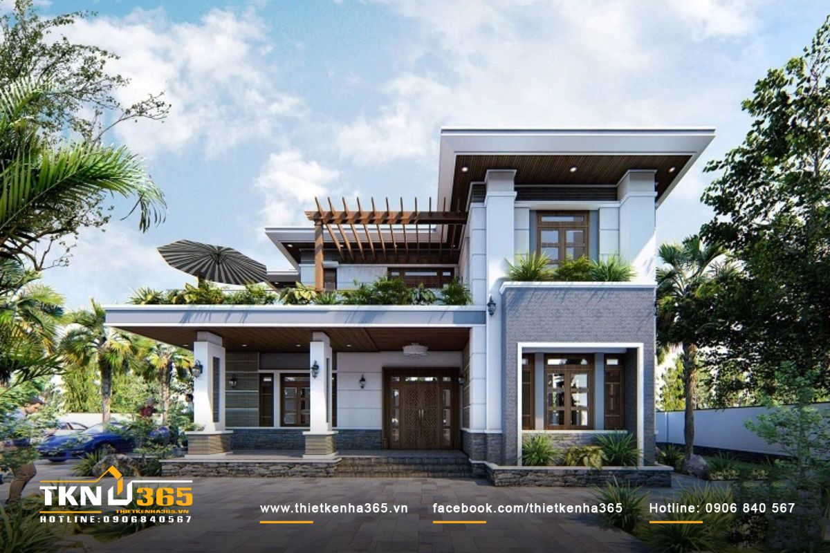 Khi x&acirc;y dựng biệt thự s&acirc;n vườn 300m2 cần ch&uacute; &yacute; đến yếu tố phong thủy