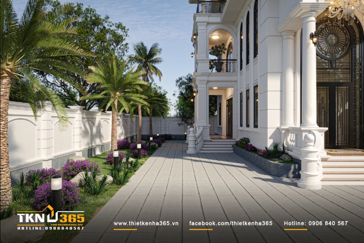 Tiểu cảnh sắp xếp hợp lý tạo sự sinh động cho cảnh quan sân vườn