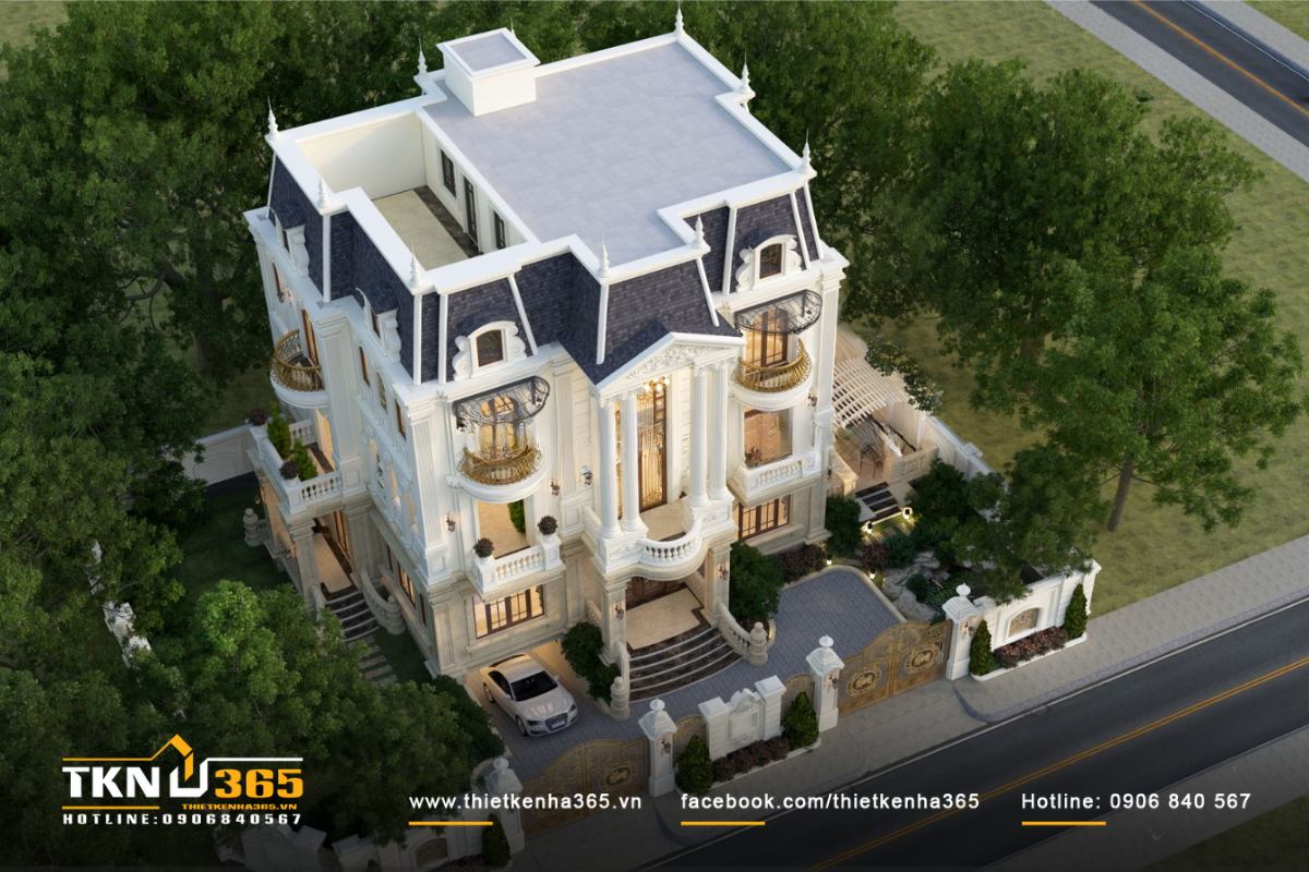 Khi thiết kế biệt thự 3 tầng kiểu pháp cần quan tâm phong thủy